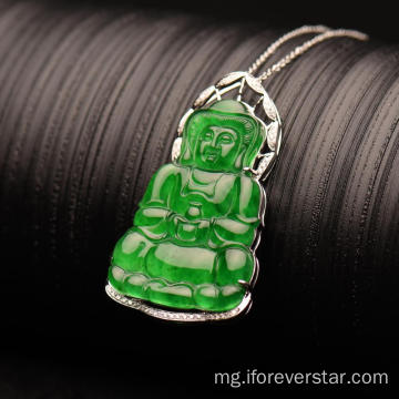 Jadeite Jade Bible of Mercy Pendant